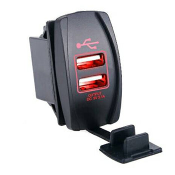 Quake LED - QRS706 - Illuminated USB Ports - 2 Pin Red