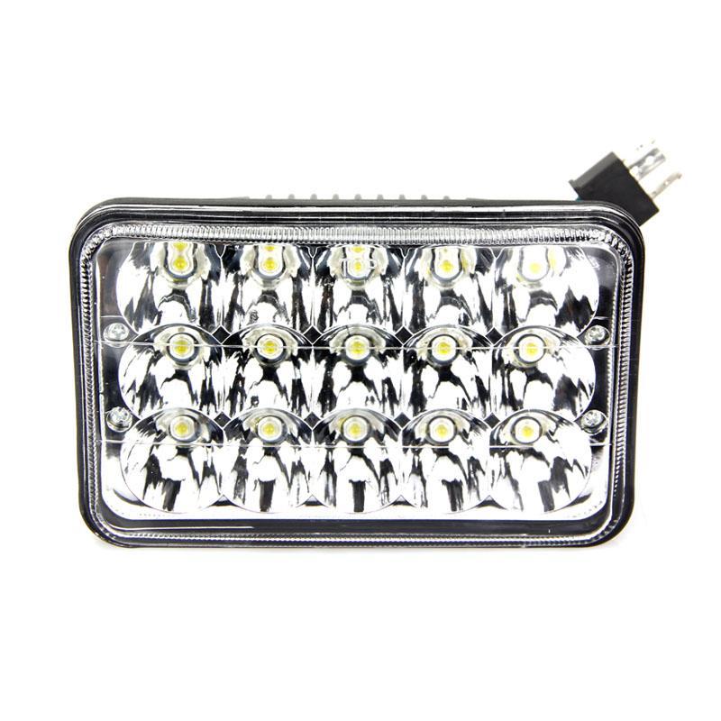 Quake LED - QTE066 - 4x6 Inch Work Light/Headlight 45 Watt High/Low Tempest Series