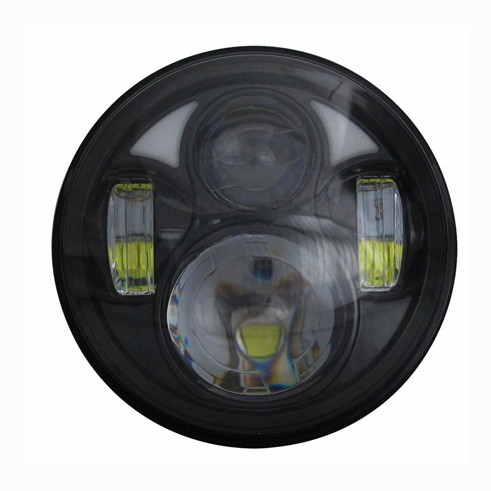 Quake LED - QTE471 - 5.75 Inch Motorcycle Headlight 40 Watt High/Low Tempest Series