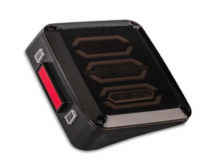 Quake LED - QTE783 - 6x8 Inch Work Light 25 Watt Blackout II Jeep JK Tail Light Tempest Series For 2007-2017 Jeep Wrangler