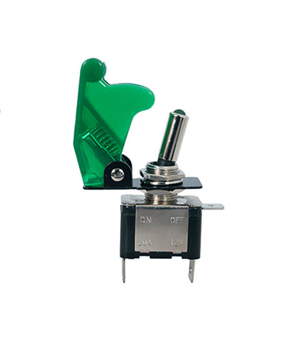 Quake LED - QTS309 - Toggle Switch 3 Pin 20 Amp Green