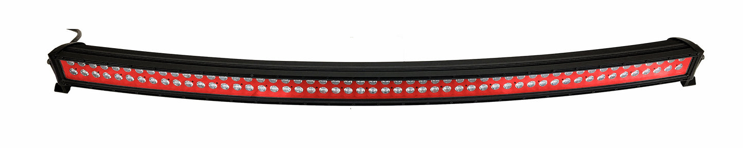 Quake LED - QUCA639 - 54 Inch Curved LED Light Bar Dual Row 312 Watt Red Reflector Spot Ultra ARC Color Series