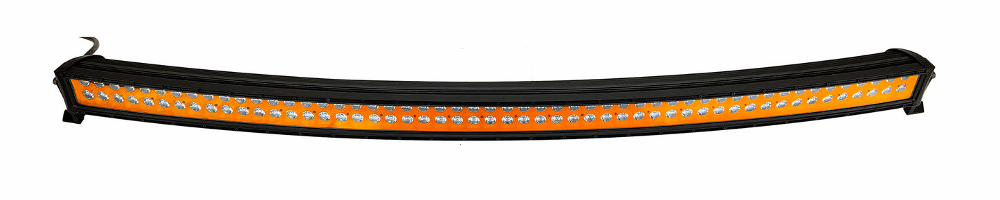 Quake LED - QUCA742 - 54 Inch Curved LED Light Bar Dual Row 312 Watt Orange Reflector Spot Ultra ARC Color Series