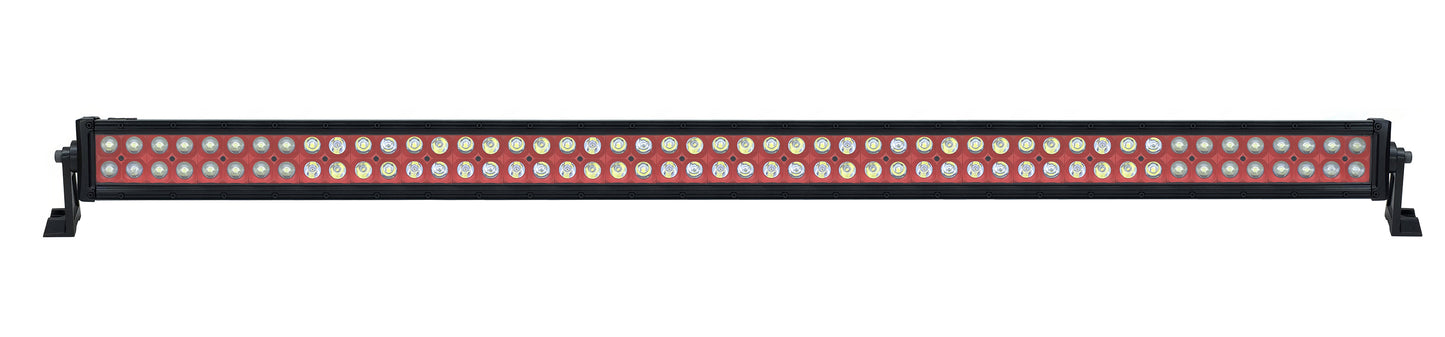 Quake LED - QUU587 - 50 Inch LED Light Bar Dual Row 300 Watt Red Reflector Combo Ultra Color Series