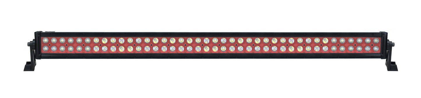 Quake LED - QUU588 - 42 Inch LED Light Bar Dual Row 240 Watt Red Reflector Combo Ultra Color Series