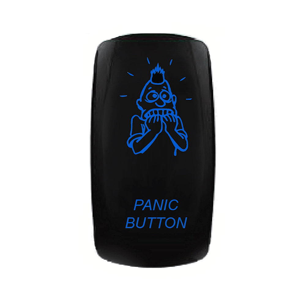 Quake LED - QW865 - Rocker Switch Panic Button 2 Way 5 Pin Blue