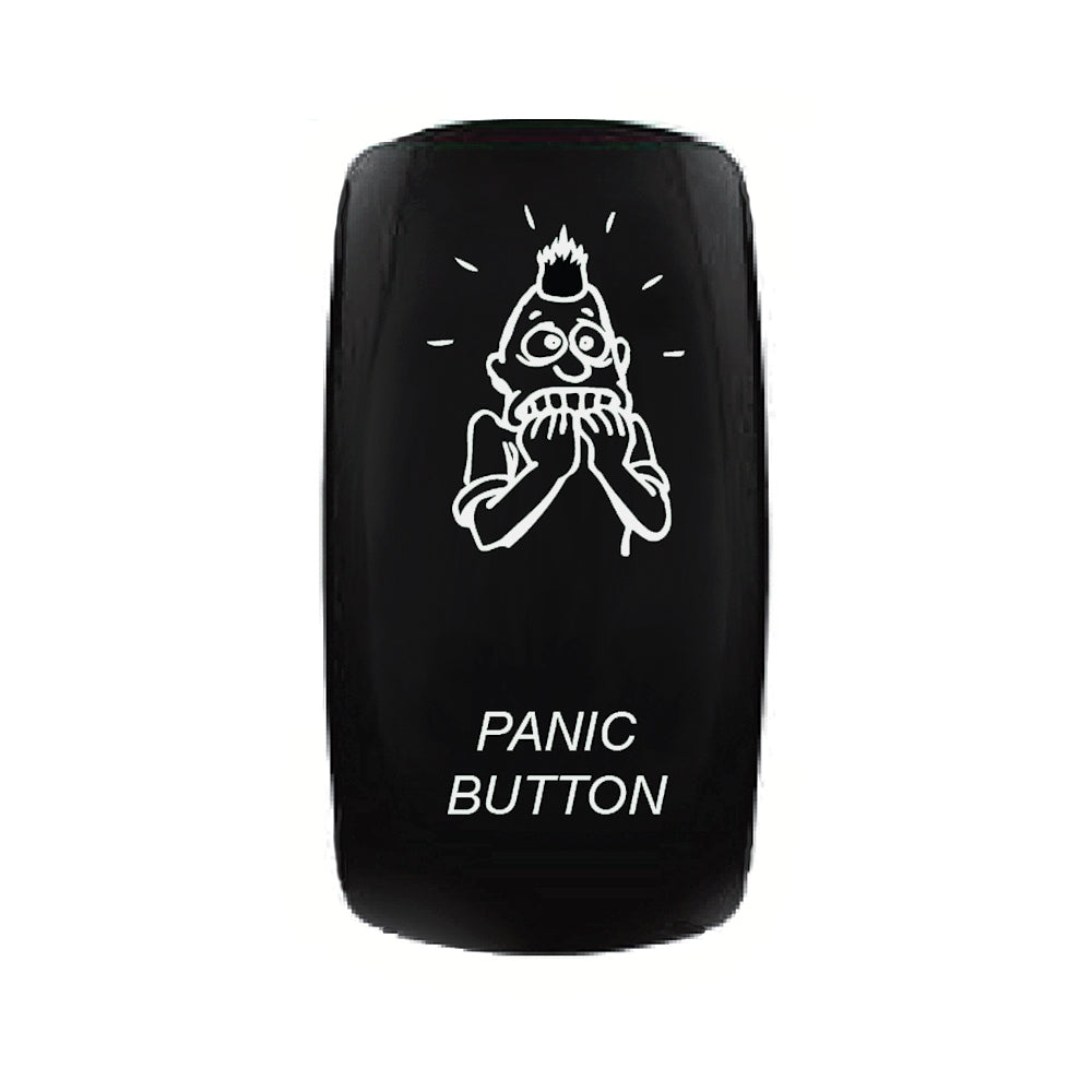 Quake LED - QW868 - Rocker Switch Panic Button 2 Way 5 Pin White
