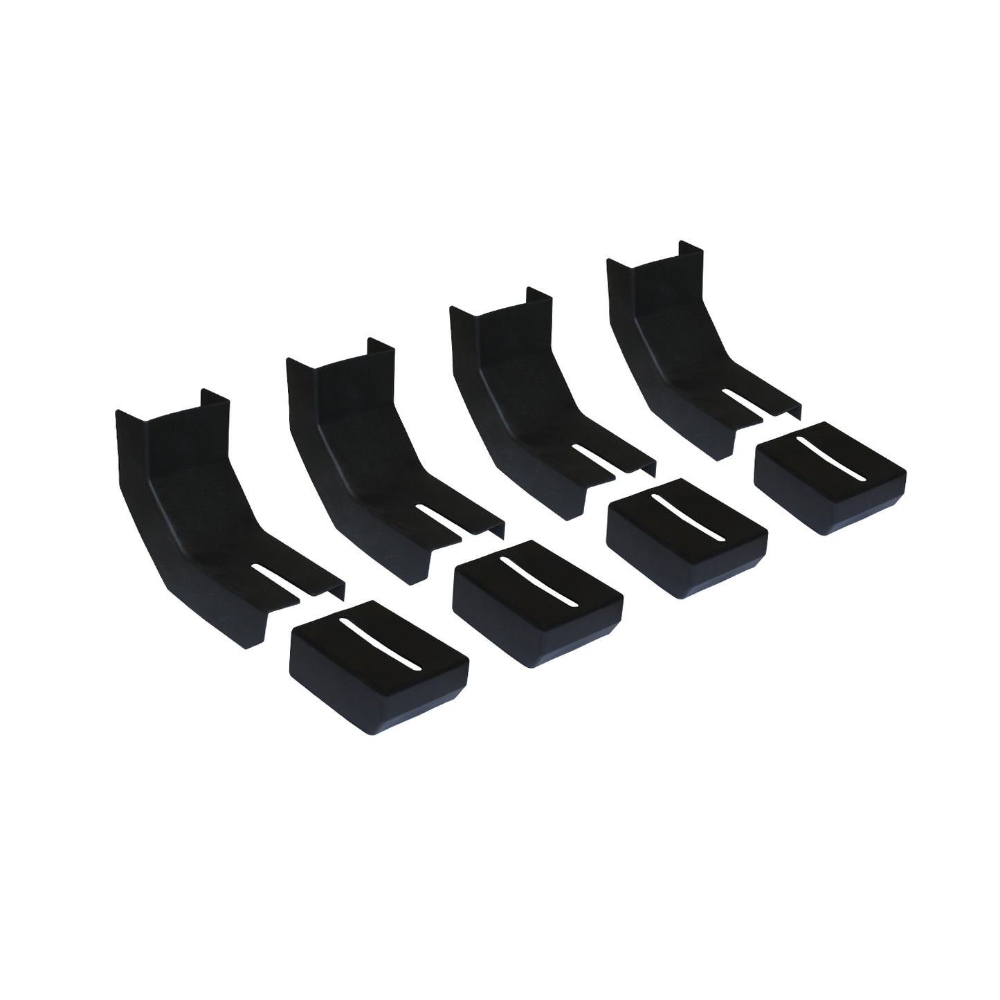 Raptor Series Bracket Covers for Raptor Series Slide Track Running Boards Only - Qty 4 Set RB-BKC4