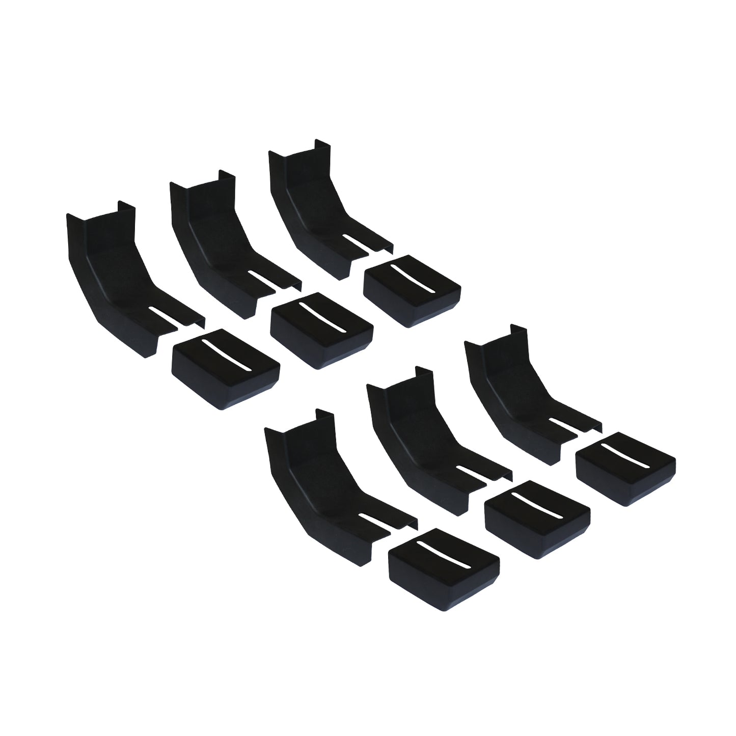 Raptor Series Bracket Covers for Raptor Series Slide Track Running Boards Only - Qty 6 Set RB-BKC6