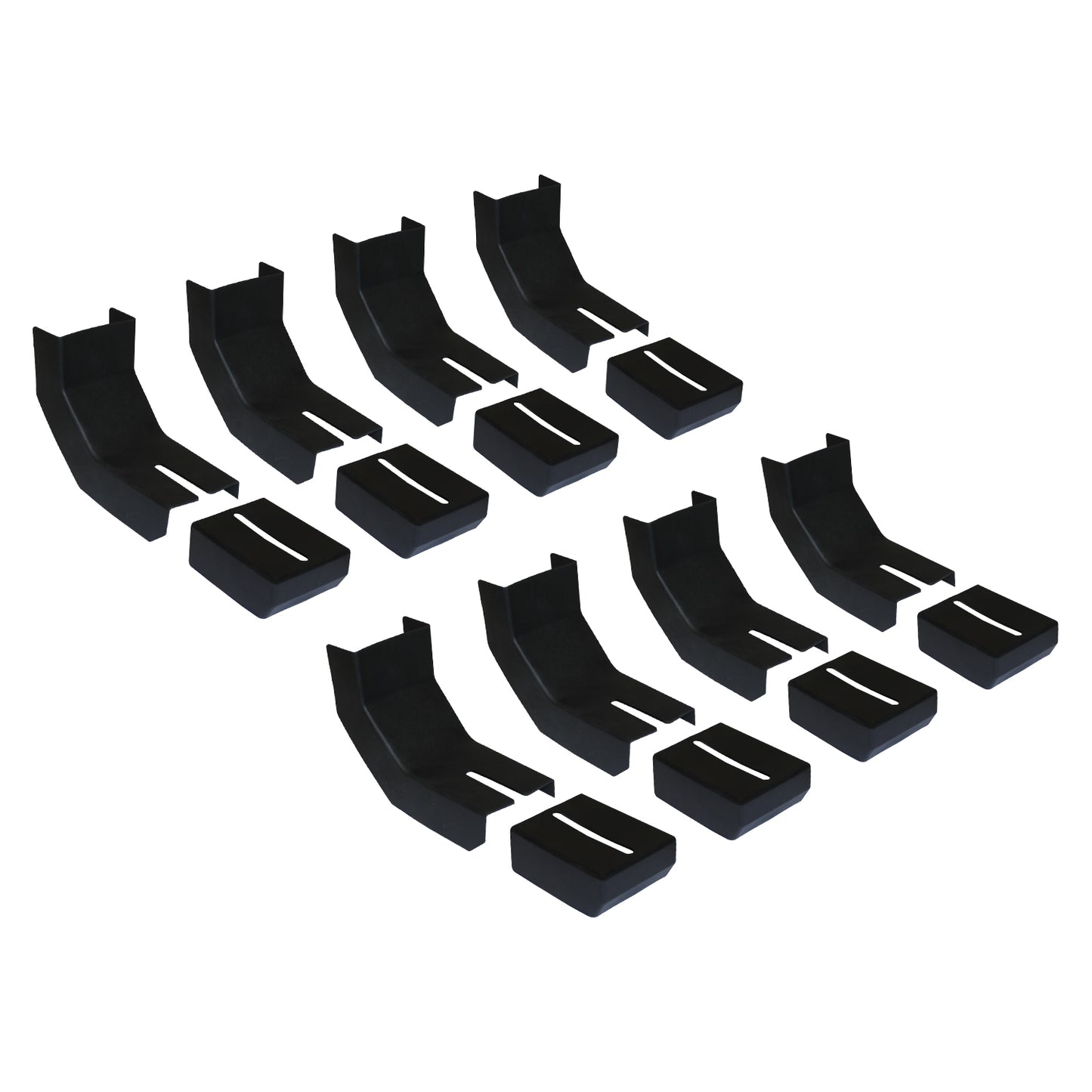 Raptor Series Bracket Covers for Raptor Series Slide Track Running Boards Only - Qty 8 Set RB-BKC8