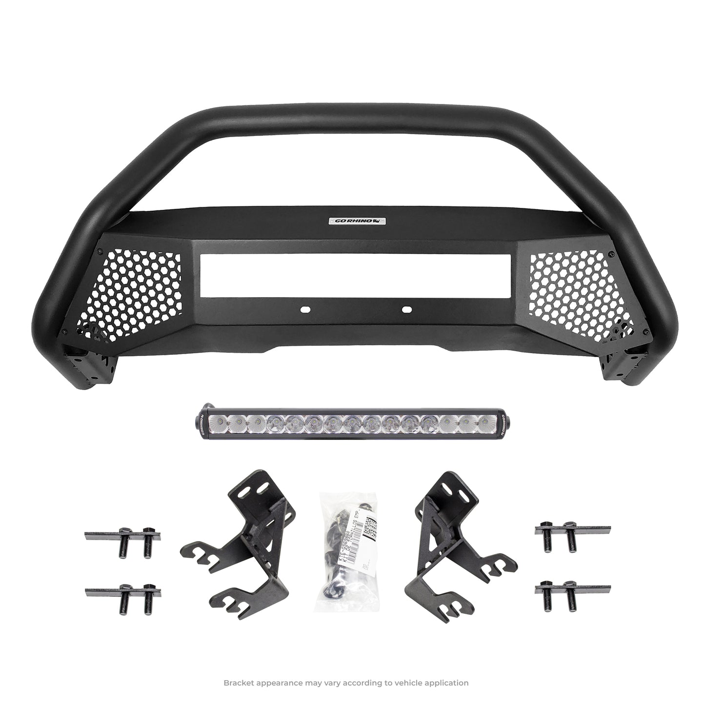Go Rhino 5453620LT RC4 LR With Mounting Brackets & 20" Light Bar Textured Black