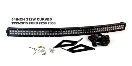Race Sport RS-L43-312W - 99-16 F250/F350 Super Duty 4WD/2WD Complete LED Light Bar Kit