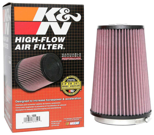 K&N RU-1008 Universal Clamp-On Air Filter