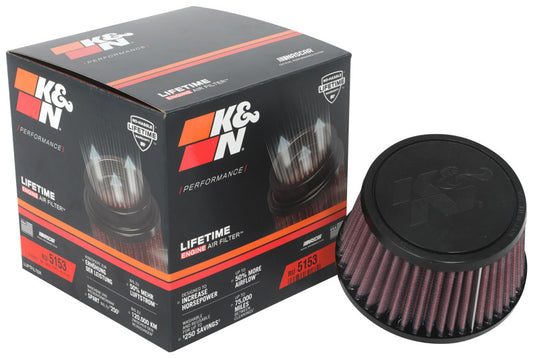 K&N RU-5153 Universal Clamp-On Air Filter