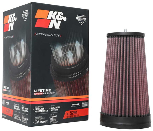 K&N RU-5291 Universal Clamp-On Air Filter
