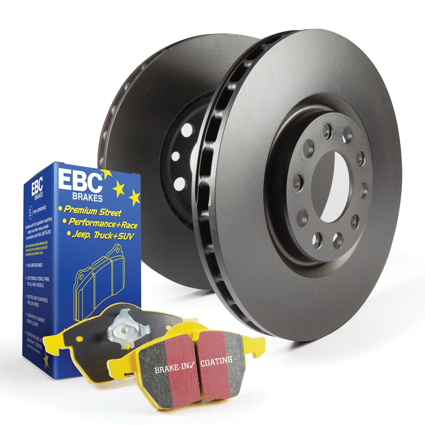 EBC S13KR1352 S13 Kits Yellowstuff And RK Rotors