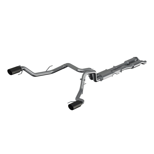 MBRP Exhaust 3in. Cat Back; Dual Rear; Blk Tips Street; T409 S5265409