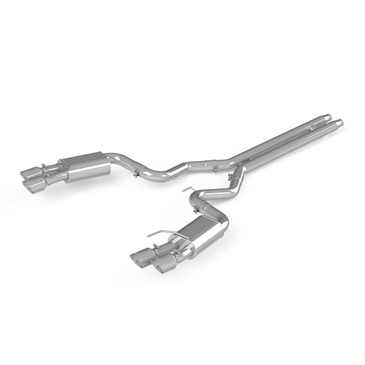 MBRP Exhaust 3in. Cat Back; with Quad 4in. Dual Wall Tips; Street Version; T304 S7205304