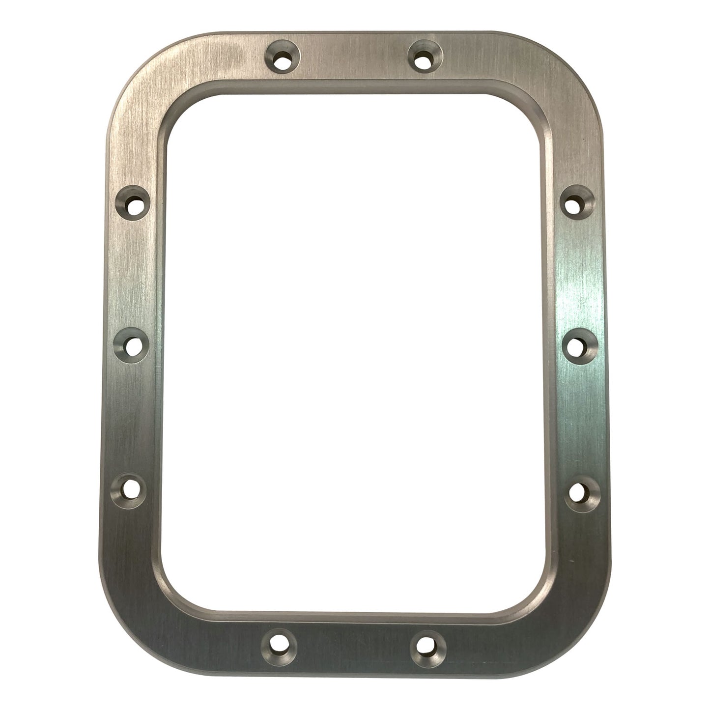 Silver Sport Transmissions Shifter Boot Retainer Billet Aluminum Brushed Finish Size 6-3/4" X 5-1/4" SLA-00400