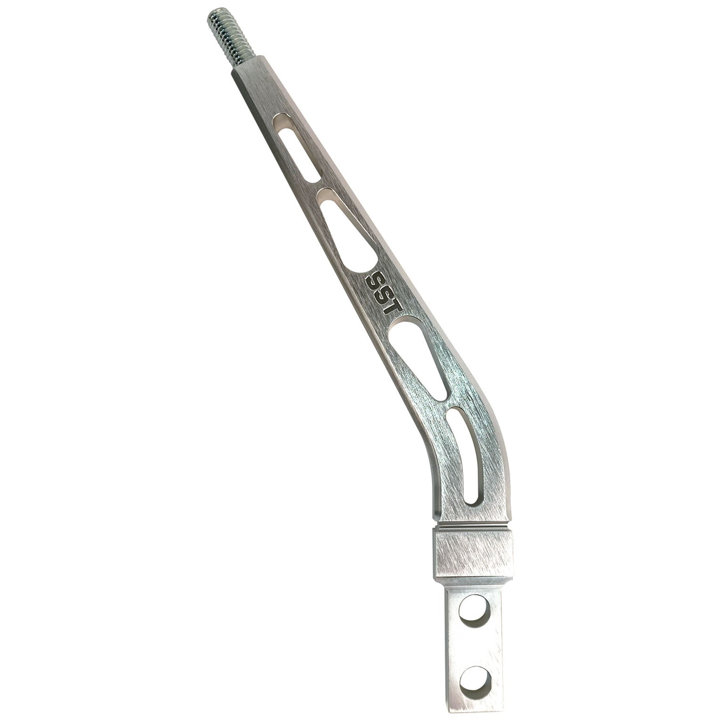 Silver Sport Transmissions 8" Layback Shifter Stick Billet Aluminum Brushed Aluminum Finish SLA-00501