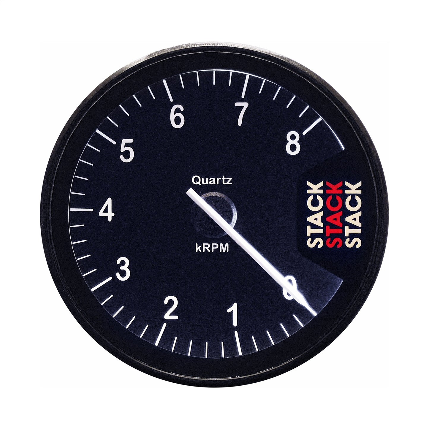 Stack TACHOMETER CLUBMAN 80MM BLACK 0-8K RPM ST200-08
