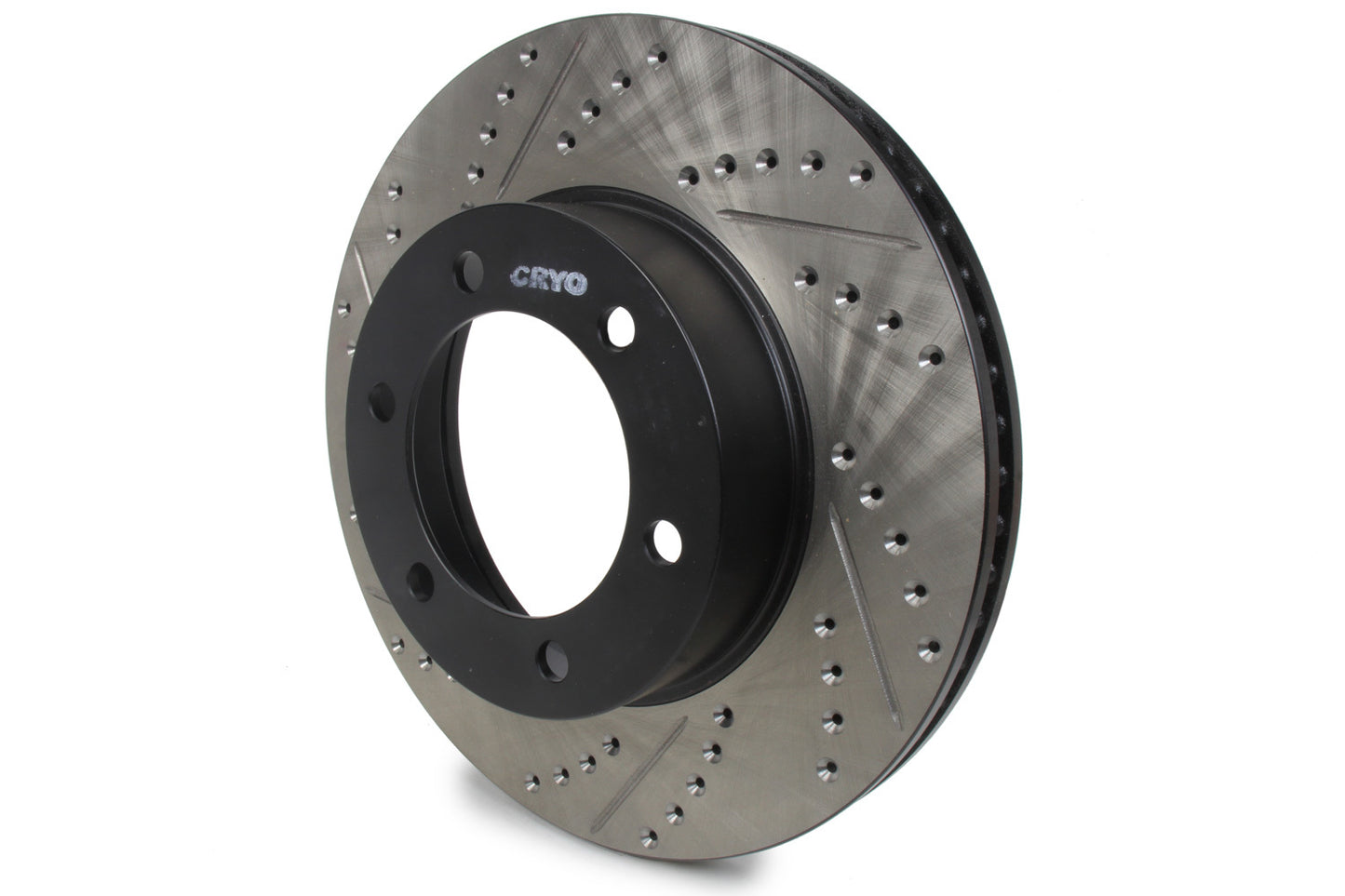 STOPTECH Sport Cryo Drilled/Slott ed Brake Rotor; Front Ri STP127.44118CR