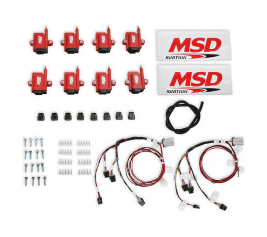 MSD Ignition Coil - Smart - Big Wire Kit - Red 8289-KIT