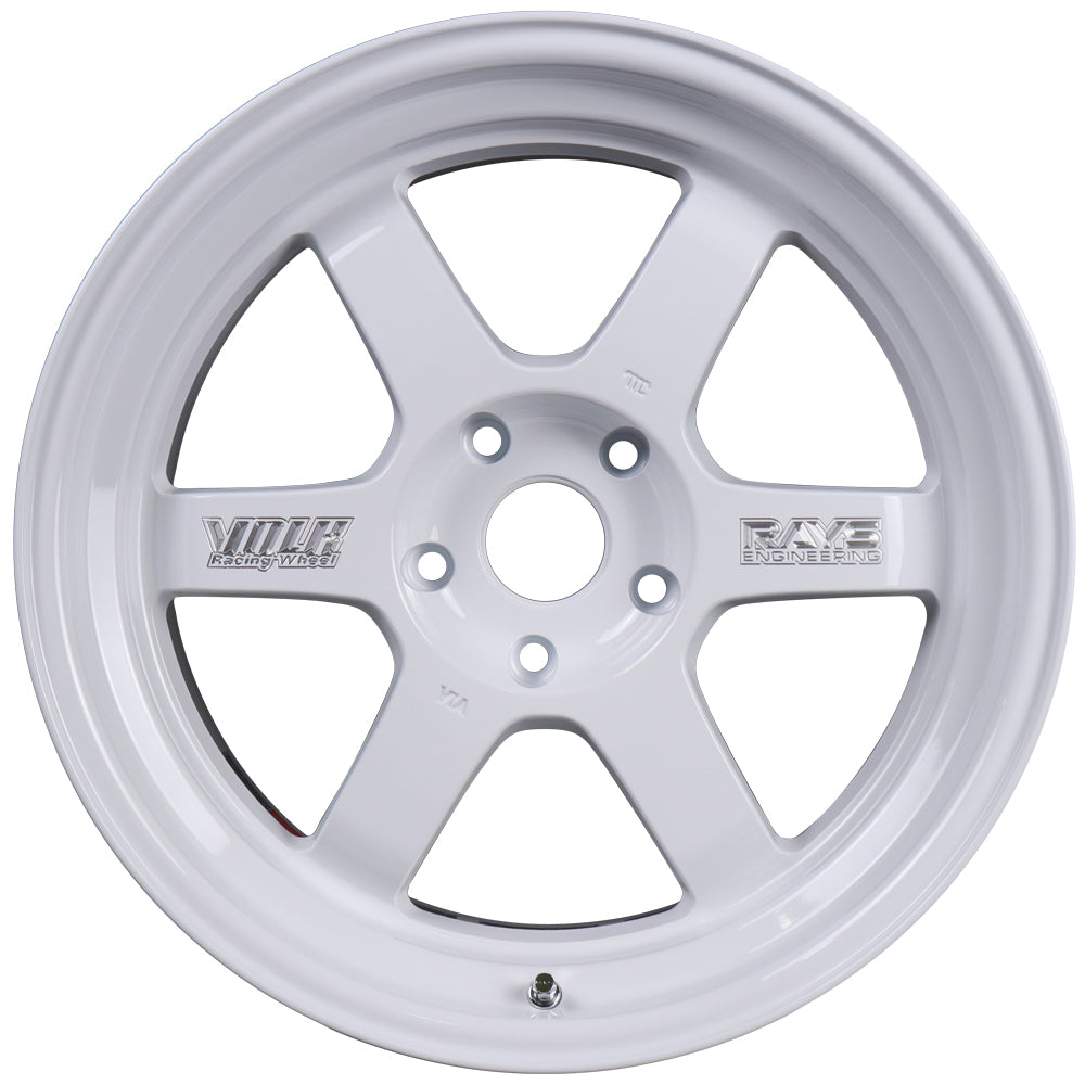 Volk TE37V 10TH ANNIVERSARY 17x7.5 DASH WHITE (DW) Wheel