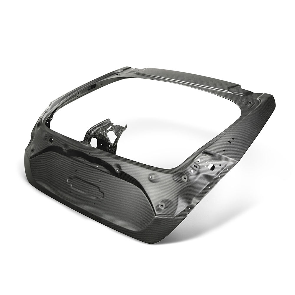 Seibon Carbon TL17HDCVRHB-DRY OEM-style dry carbon trunk lid for 2017-2020 Honda Civic Type R Hatchback *All Dry Carbon Products Are Matte Finish