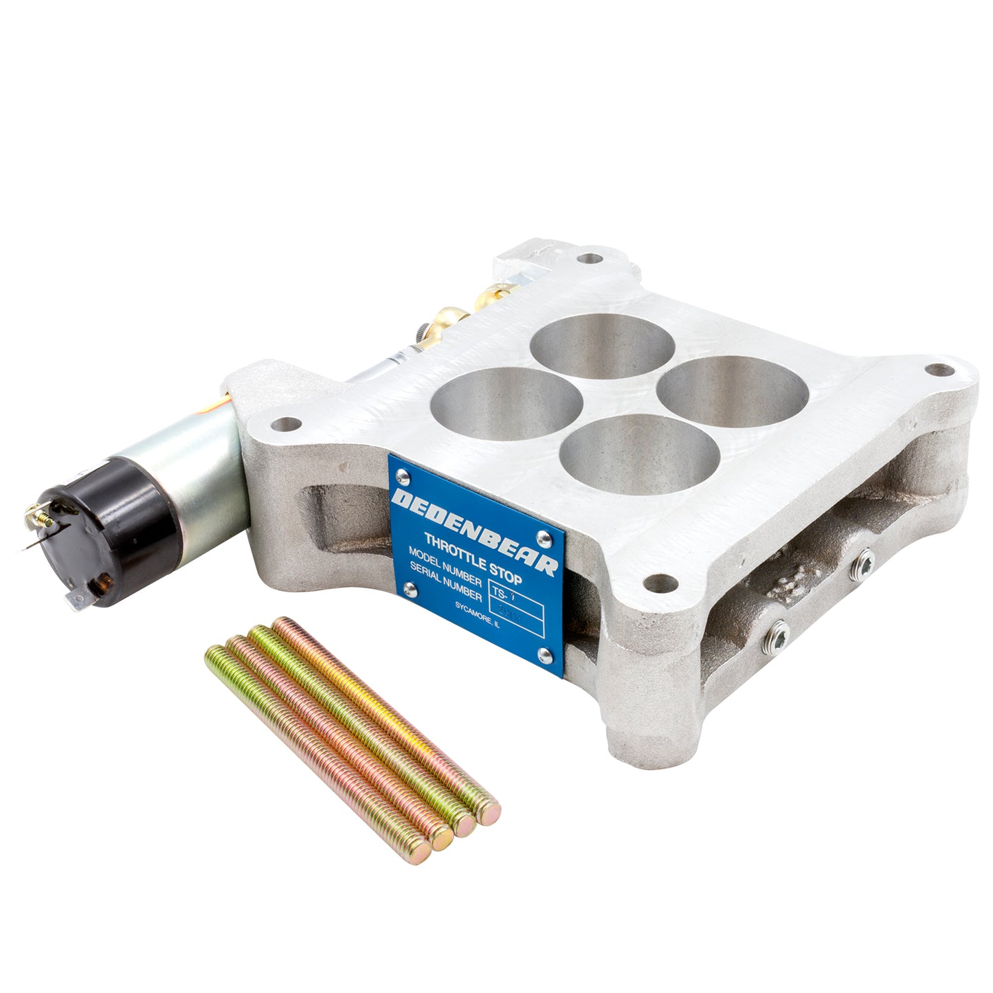 Dedenbear THROTTLE STOP BASEPLATE STYLE ELECTRIC SOLENOID STD. HOLLEY 4150 TS1