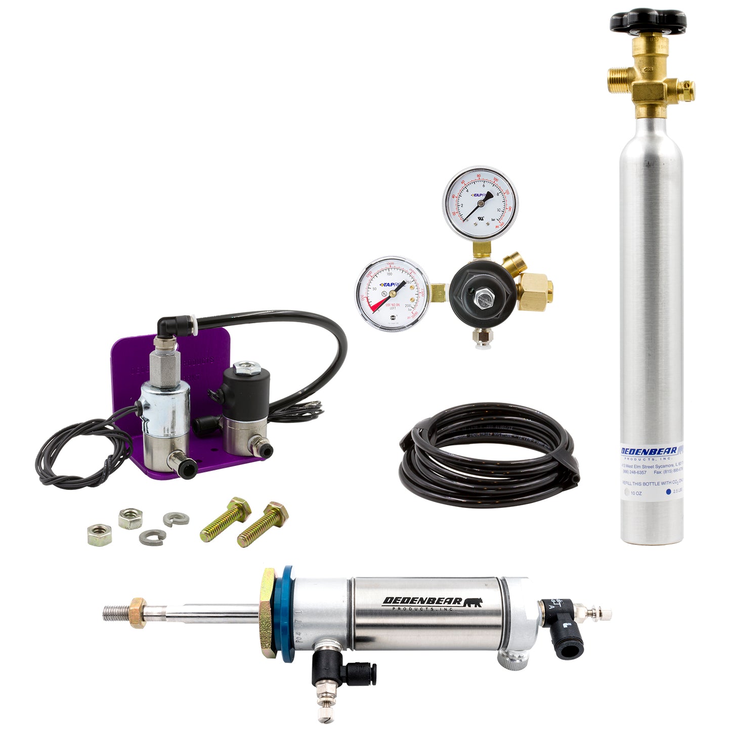 Dedenbear CO2 RETROFIT KIT FOR TS1 INCLUDES AB10K BOTTLE KIT (DOUBLE ACTING) TS1RDK