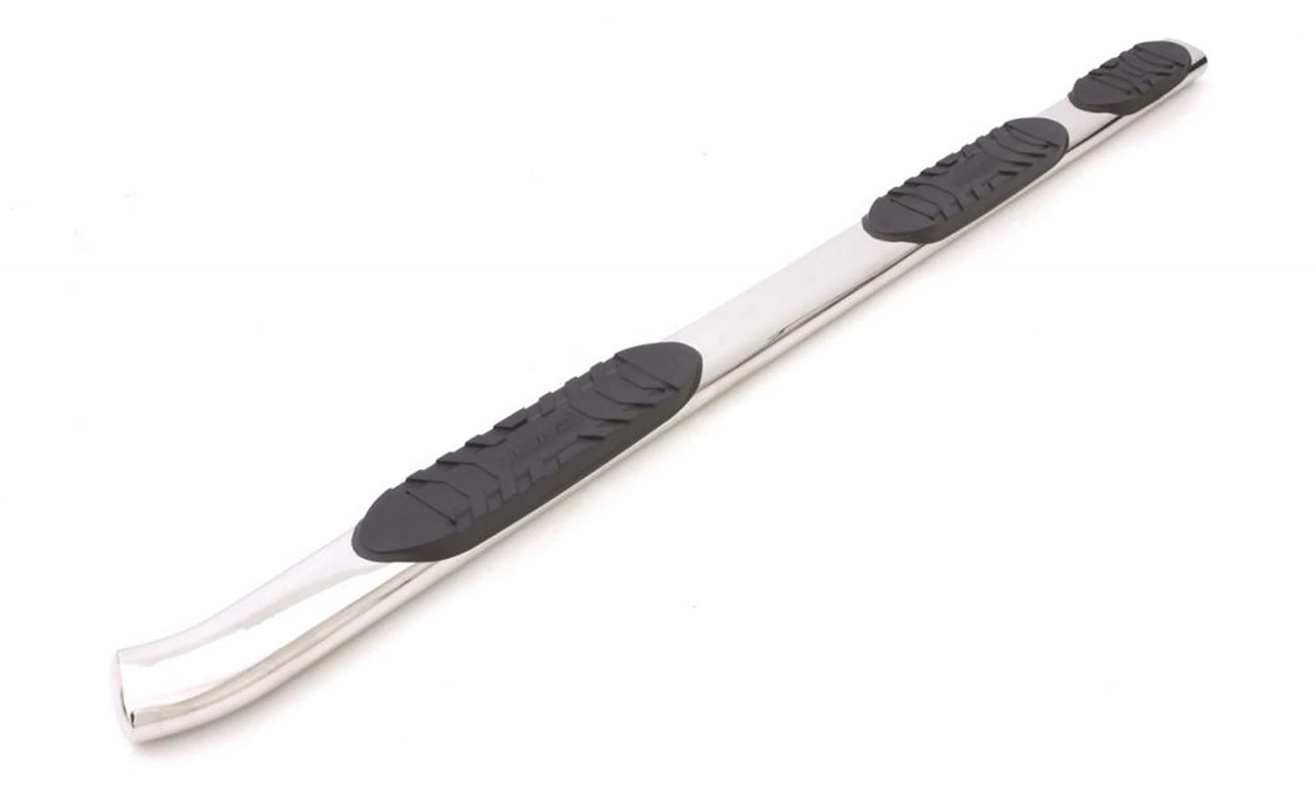 Lund 24115043 Polished Stainless Steel 5 Inch Oval Wheel-to-Wheel Nerf Bars For 2019-2022 Chevrolet Silverado 1500/GMC Sierra 1500 Crew Cab With 6.5 Ft. Bed; Rocker Panel Mount