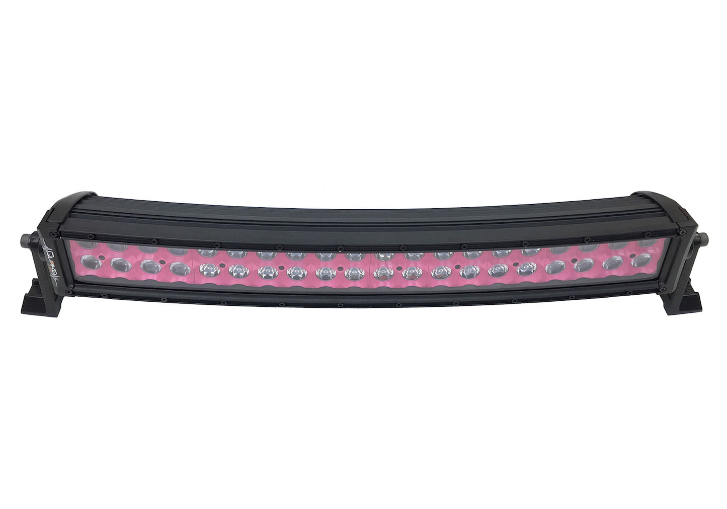 Quake LED - QUCA640 - 22 Inch Curved LED Light Bar Dual Row 120 Watt Pink Reflector Spot Ultra ARC Color Series