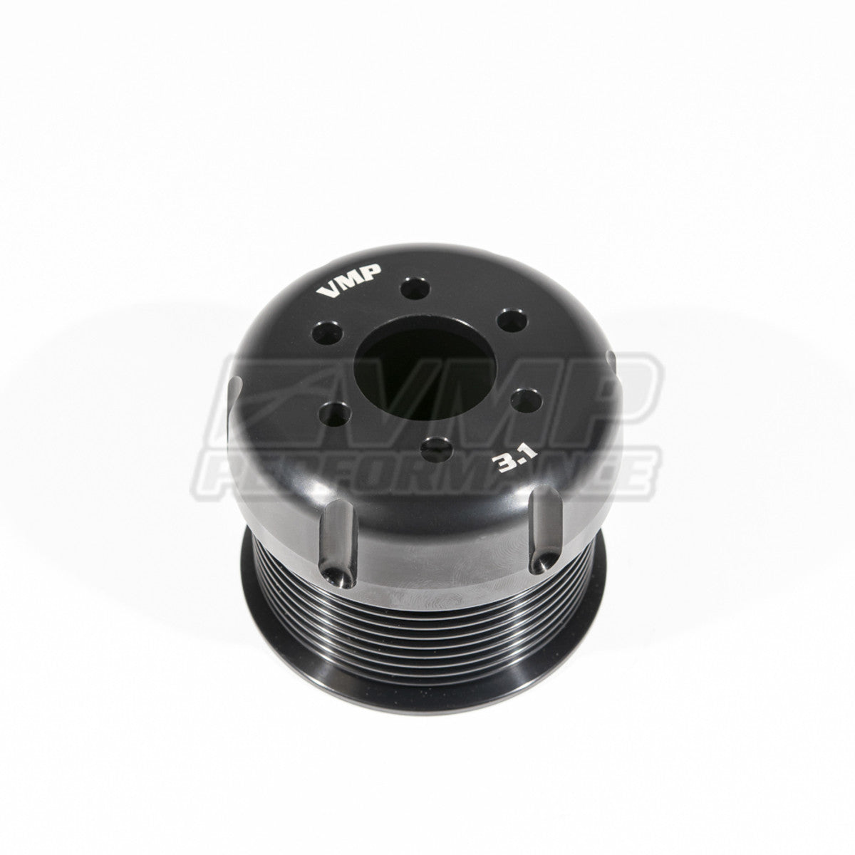 VMP Performance 3.1" 10 rib bolt-on pulley for TVS supercharged Shelby GT500 using VMP 6-bolt hub 31-10-B