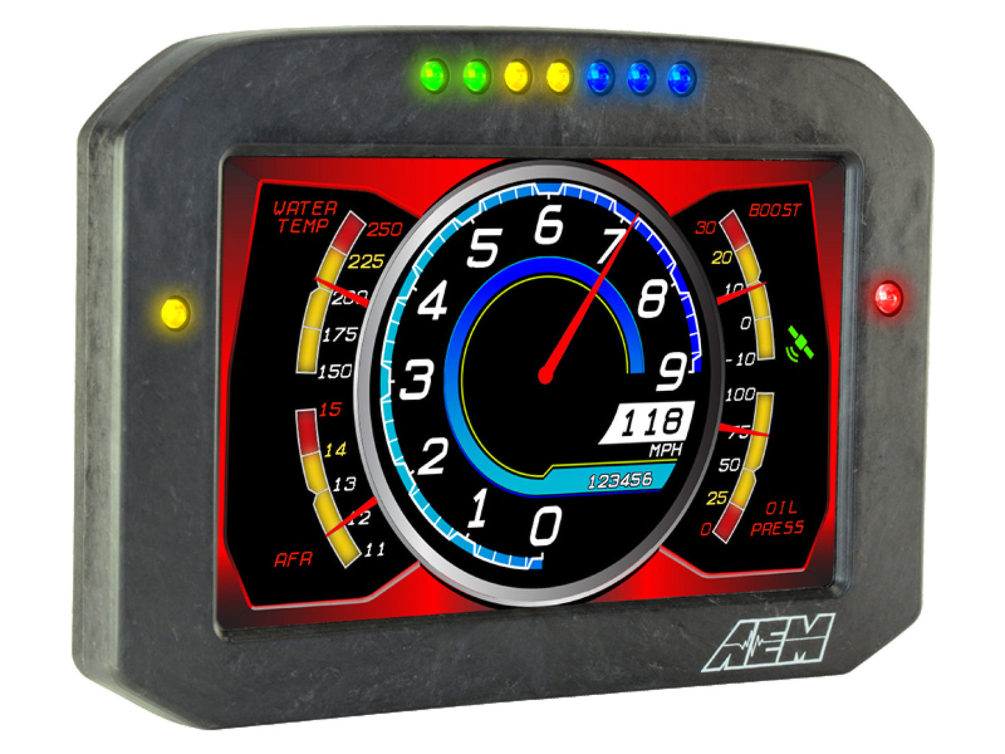 AEM CD-7 Carbon Flat Panel Digital Racing Dash Display - Logging / GPS Enabled 30-5703F