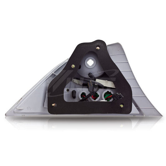 WINJET 2001-2003 Honda Civic 2Dr LED Tail Light - Black/Clear CTWJ-0032-BC