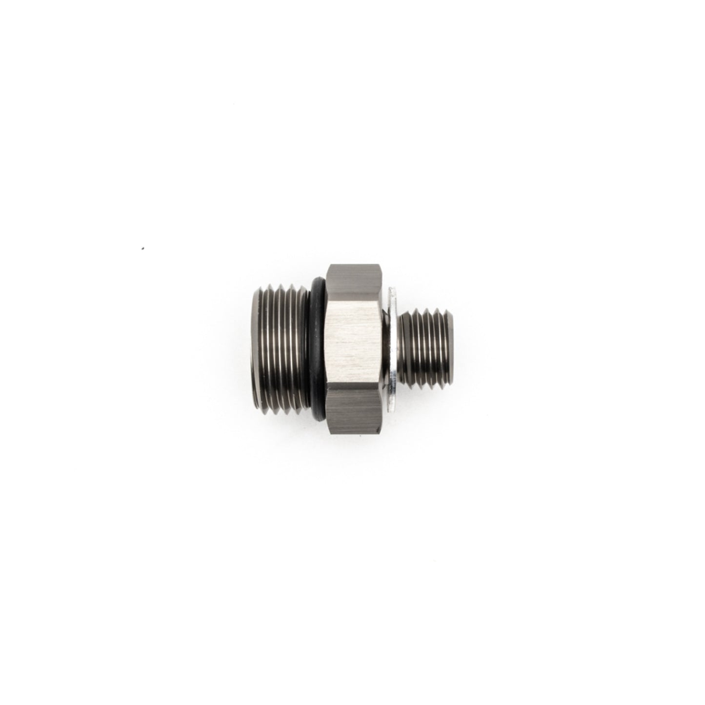 Deatschwerks 8AN ORB Male to M12 X 1.5 Metric Male (Incl O-Ring and Crush Washer), Anodized DW Titanium DEW-6-02-0608