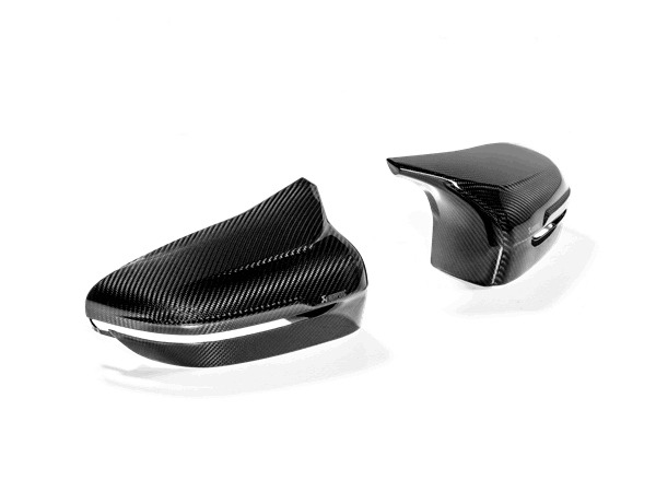 Akrapovic 2016-2020 BMW Carbon Fiber Mirror Cap Set - High Gloss AKRAP-WM-BM/CA/1/G