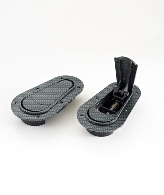 AeroCatch 125-3000 Carbon Fiber look Non-Locking Hood Pins - OPEN BOX 2