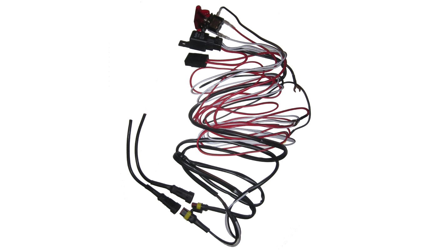 Quake LED - QWH075 - Universal Wire Harness With Inline Fuse And Toggle Switch