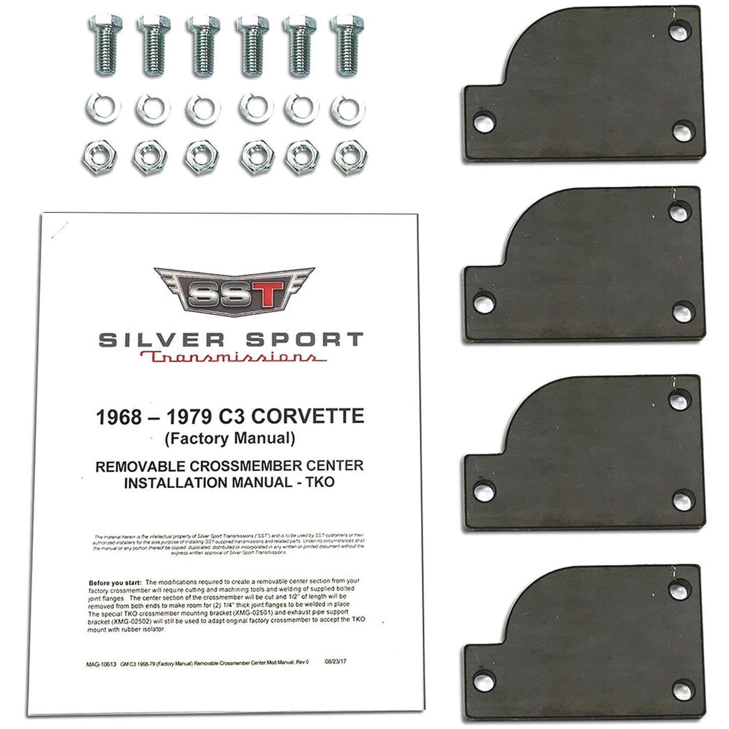 Silver Sport Transmissions Removable Crossmember Kit 1963-79 Corvette TKO/TKX XMG-C2C3
