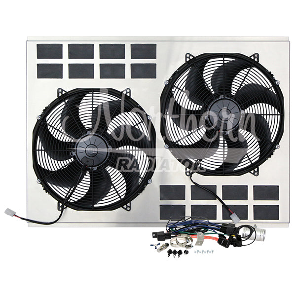 Northern Radiator DUAL HIGH CFM 16 ELECTRIC FAN & SHROUD Z40124