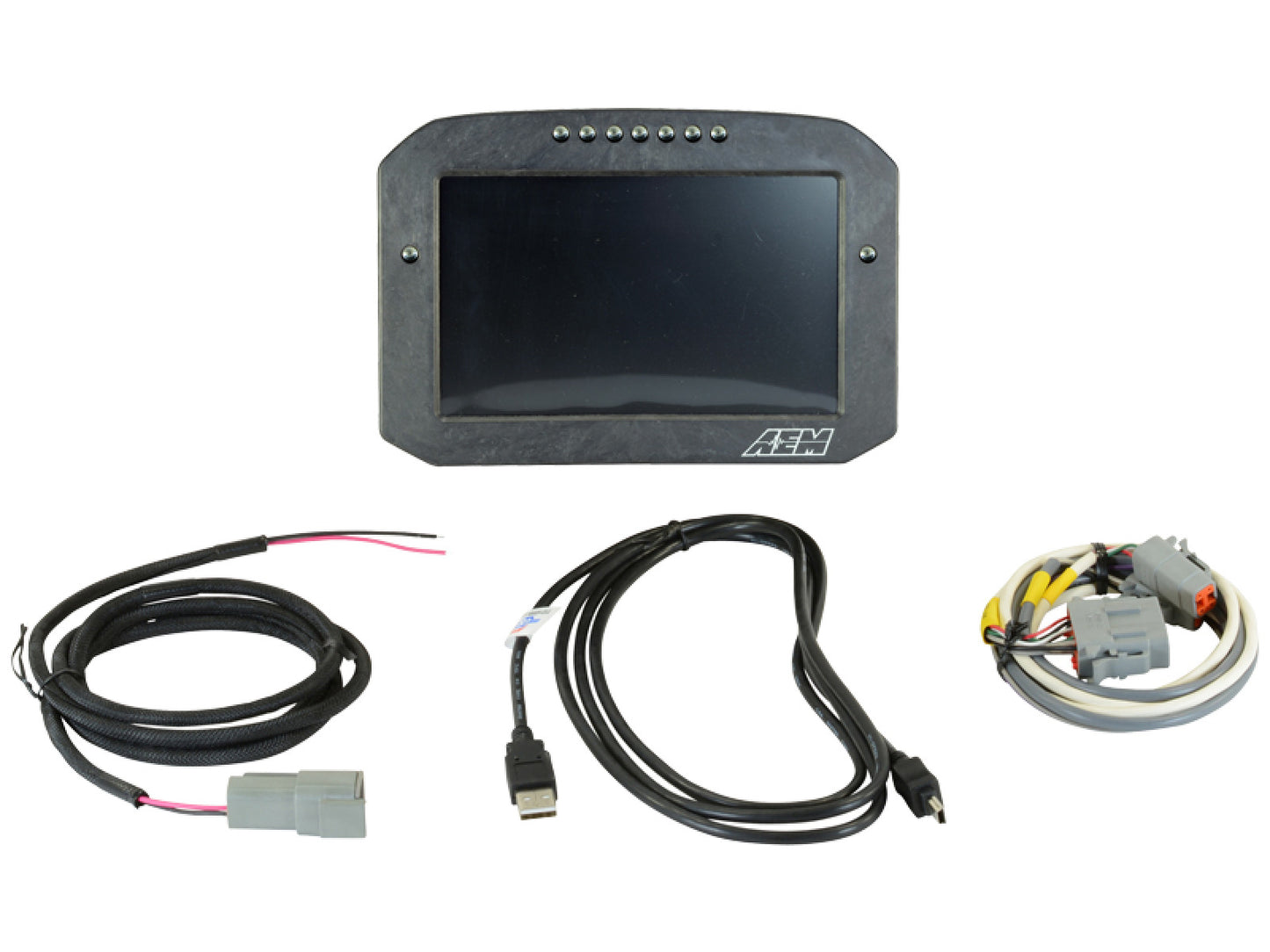 AEM CD-7 Carbon Flat Panel Digital Racing Dash Display - Non-Logging / Non-GPS 30-5700F