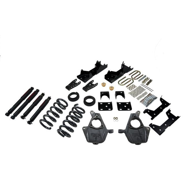 BELLTECH 668ND LOWERING KITS Front And Rear Complete Kit W/ Nitro Drop 2 Shocks 2001-2006 Chevrolet Silverado/Sierra (Std Cab) 4 in. or 5 in. F/6 in. or 7 in. R drop W/ Nitro Drop II Shocks