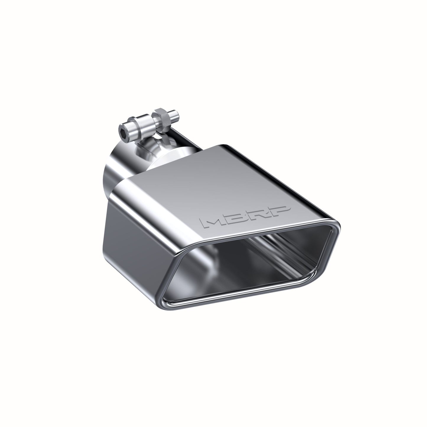 MBRP Exhaust Tip; 4 3/4in x 3" ID; Rectangle Angled Cut; 3in OD inlet; T409 T5119