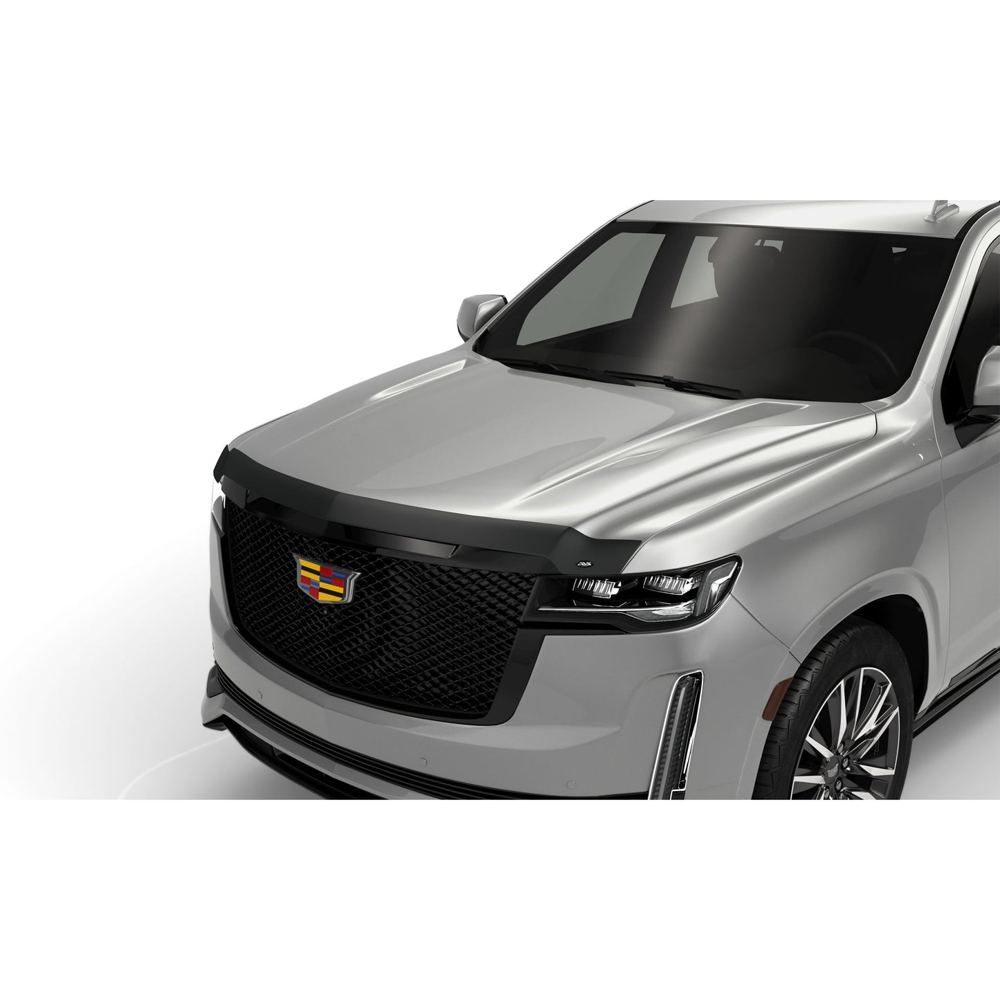 Auto Ventshade 322186 Aeroskin Flush Mount Dark Smoke Hood Protector For 21-22 Cadillac Escalade/Escalade ESV