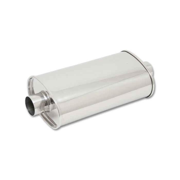 Vibrant Performance - 1102 - STREETPOWER Oval Muffler 2.5 in. inlet/outlet (Center-Center)