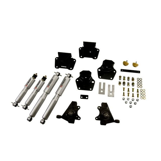 BELLTECH 807SP LOWERING KITS Front And Rear Complete Kit W/ Street Performance Shocks 1987-1990 Dodge Dakota (Std Cab V8) 2 in. F/4 in. R drop W/ Street Performance Shocks