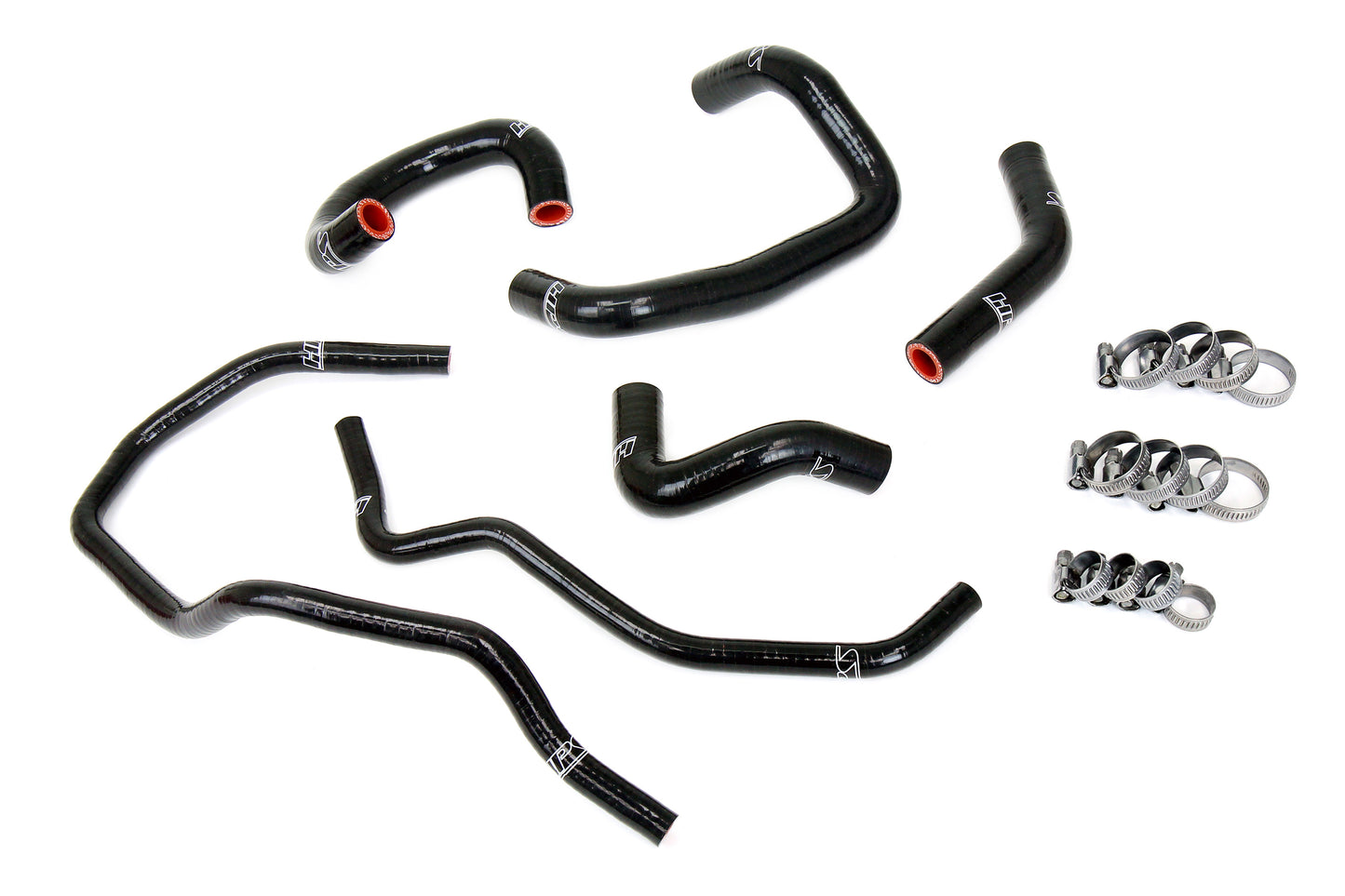 HPS Performance 3-ply Reinforced Silicone Replaces Rubber Heater And Throttle Body Coolant Hoses 57-2014-BLK