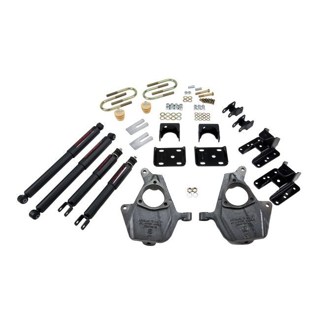 BELLTECH 679ND LOWERING KITS Front And Rear Complete Kit W/ Nitro Drop 2 Shocks 2004-2006 GMC Sierra Denali (Crew Cab 4DR) 2 in. F/4 in. or 5 in. R drop W/ Nitro Drop II Shocks